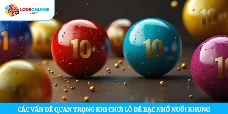 Các vấn đề quan trọng khi chơi lô đề bạc nhớ nuôi khung